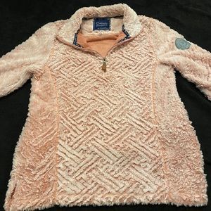 Fluffy Simply Southern Half Zip Sweater